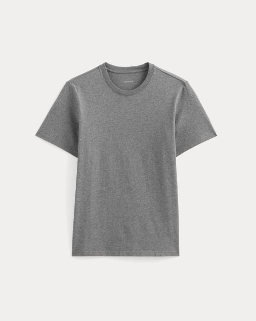 Alternative view of The Premium-Weight Crew | Uniform | Mid Heathered Grey