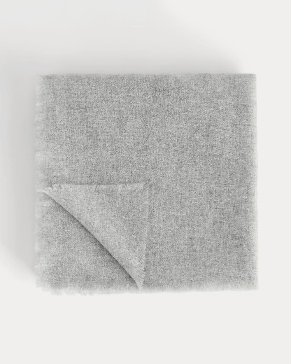 The Feather Cashmere Bandana | Heathered Grey - Image 4