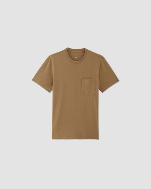 Alternative view of The Premium-Weight Pocket Tee | Uniform | Toasted Coconut