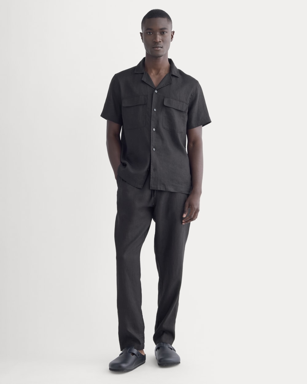The Resort Shirt in Linen | Black - Image 3