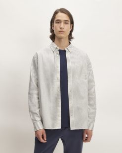 The Classic Oxford Shirt | Bone/Navy | Standard