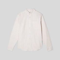 Alternative view of The Classic Oxford Shirt | Sahara / Off-White | Standard