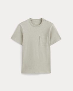 Alternative view of The Premium-Weight Pocket Tee | Uniform | Heather Oatmeal