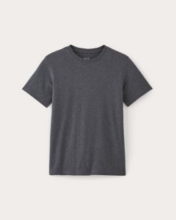 Alternative view of The Premium-Weight Crew | Uniform | Heather Deep Navy
