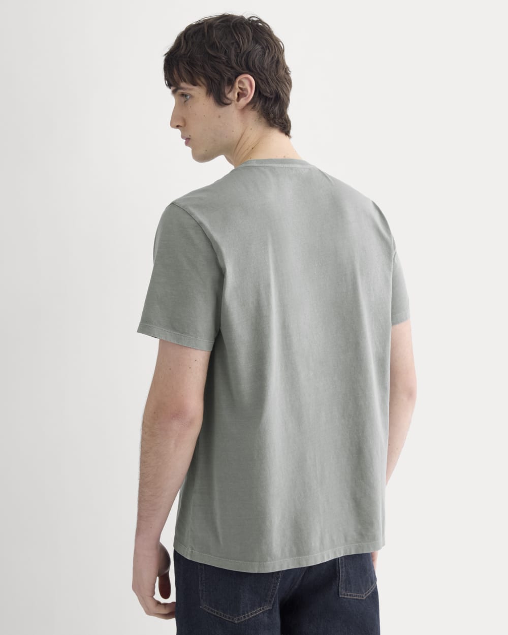 The Essential Organic Garment-Dyed Crew | Agave Green - Image 6