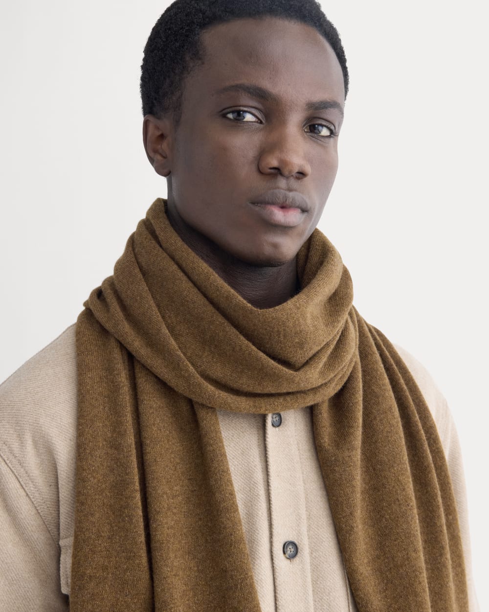 The Cashmere Scarf | Heathered Toffee - Image 4