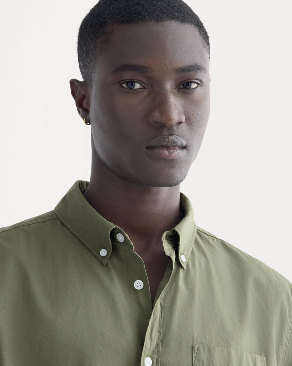 Washed Poplin Shirt | Lichen Green - Image 3