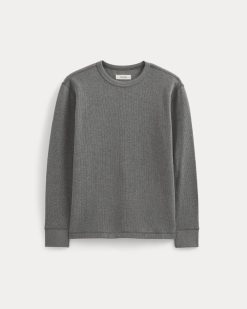 Alternative view of Thermal Crew in Cozy Waffle | Heathered Charcoal