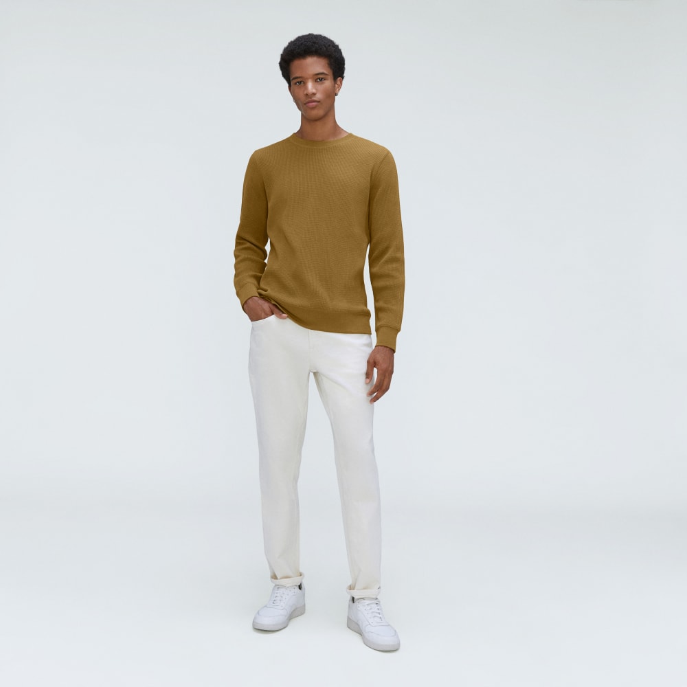 The Waffle Long-Sleeve Crew Tee | Tapenade - Image 5