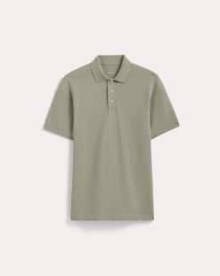Alternative view of The Pique Polo | Eucalyptus