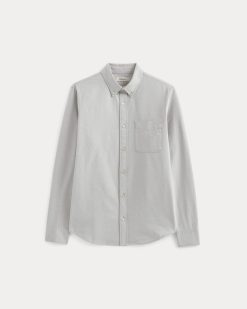 Alternative view of The Slim Oxford Shirt | Grey | Tall