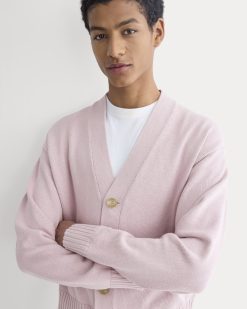 Cropped Cardigan in Everyday Cotton | Burnished Lilac