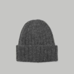 Alternative view of The Alpaca Beanie | Dark Charcoal