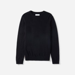 Alternative view of The Grade-A Cashmere Crew | Dark Navy