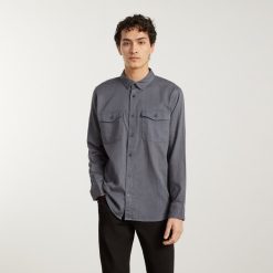 Alternative view of The Long-Sleeve Summer Shirt | Slate