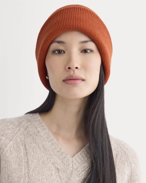 Alternative view of The Cabin Beanie | Rust