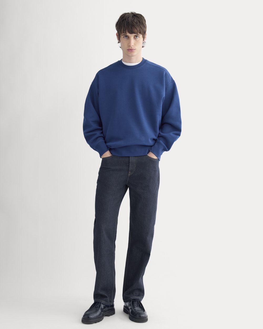 Luxe Fleece Crew Pullover | Estate Blue - Image 4