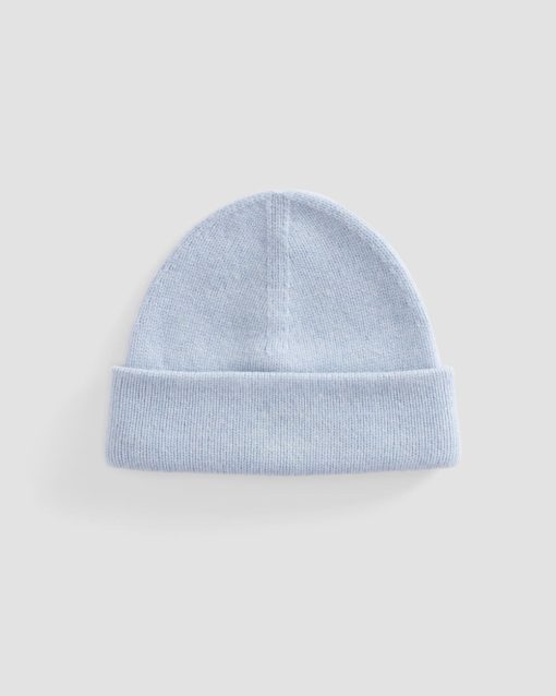 Alternative view of The Good Merino Wool Beanie  | Chambray Blue